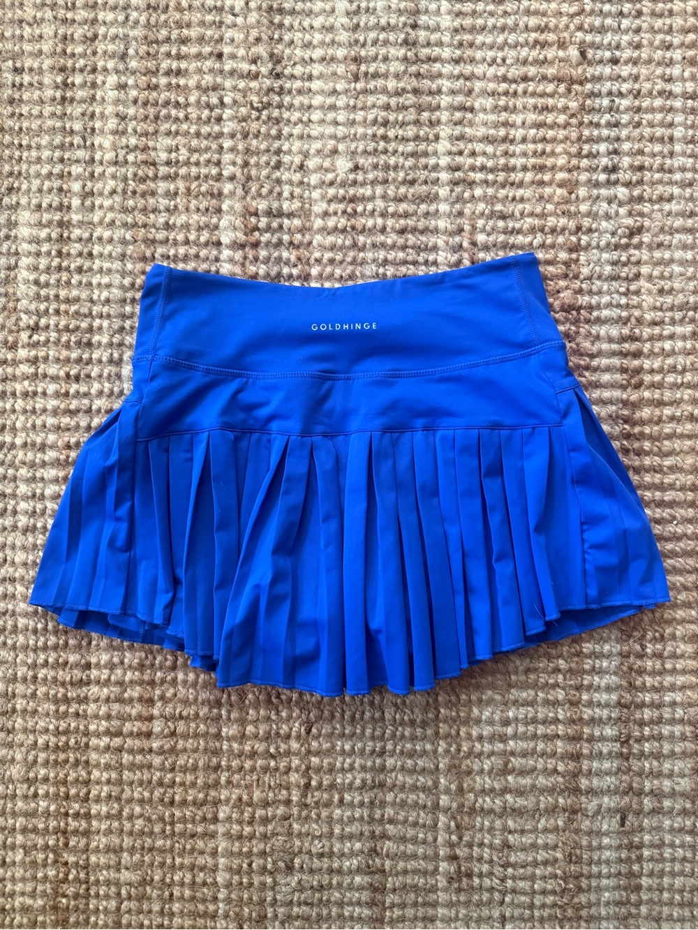 GoldHinge Royal Blue Pleated Tennis Skort Athletic Golf Pickleball Size S